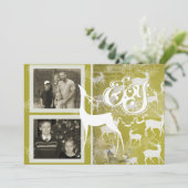 Reindeer Joy Holiday Fotokaart Feestdagenkaart (Staand voorkant)