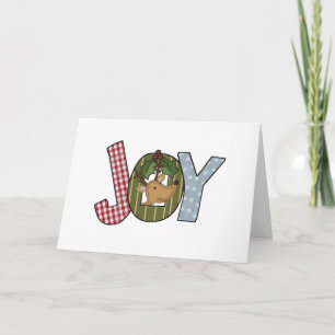 Reindeer Joy Holiday Tshirts en giften Feestdagen Kaart