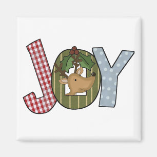 Reindeer Joy Holiday Tshirts en giften Magneet