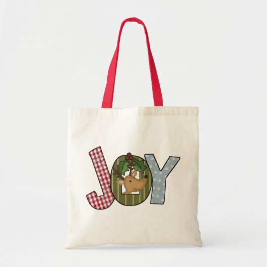 Reindeer Joy Holiday Tshirts en giften Tote Bag (Voorkant)