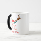 Reindeer - Kerst van Merry Magische Mok (Voorkant links)