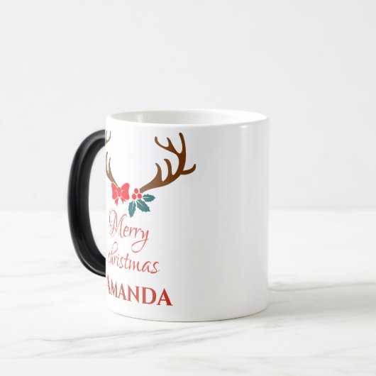 Reindeer - Kerst van Merry Magische Mok (Voorkant links)