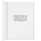 Reindeer kerstKaart voor papa (Binnen (Rechts))