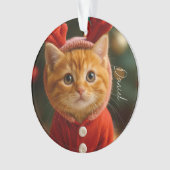 Reindeer Kitten Ornament (voorkant)