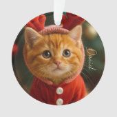 Reindeer Kitten Ornament (voorkant)