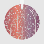 Reindeer, laat het sneeuwen. Kerstmis Ornament (achterkant)