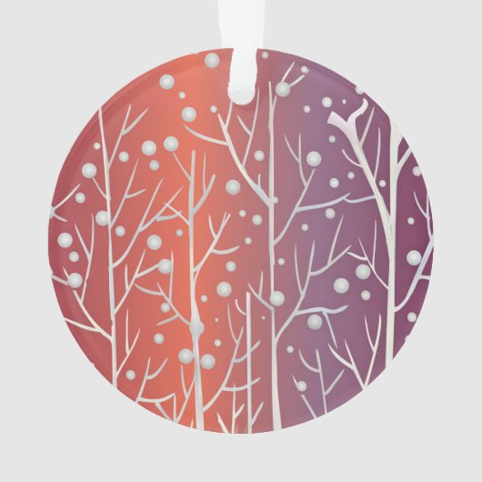 Reindeer, laat het sneeuwen. Kerstmis Ornament (achterkant)