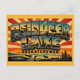 Reindeer Lake Saskatchewan Meteorietkrater Briefkaart