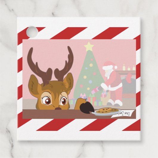 Reindeer Love Cookies Bedankjes Labels (Voorkant)