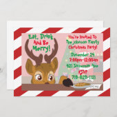 Reindeer Love Cookies Kaart (Voorkant / Achterkant)