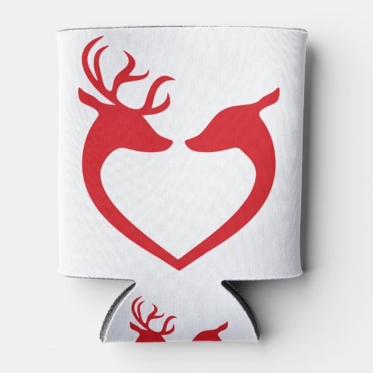 Reindeer Love Kerstdecorative Deer Decorative Blikjeskoeler (Voorkant)