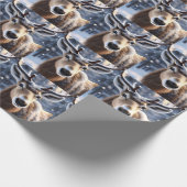 Reindeer Magic: Close-up van de loyale metgezel va Cadeaupapier (Hoek)