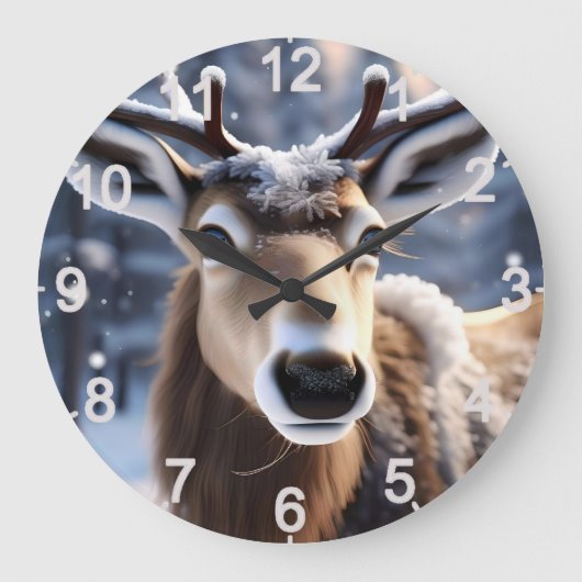 Reindeer Magic: Close-up van de loyale metgezel va Grote Klok (Voorkant)
