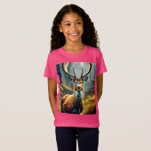 Reindeer Magic: Speelse stijl voor kleine sterren! T-shirt (Voorkant volledig)