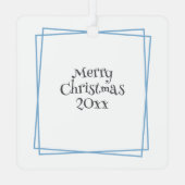 Reindeer Magisch Betoverd Kerstbos Metalen Ornament (Achterkant)