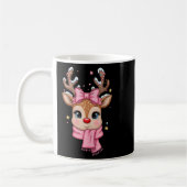 Reindeer Merry Christmas Cute Girl Women Kids Tank Koffiemok (Links)