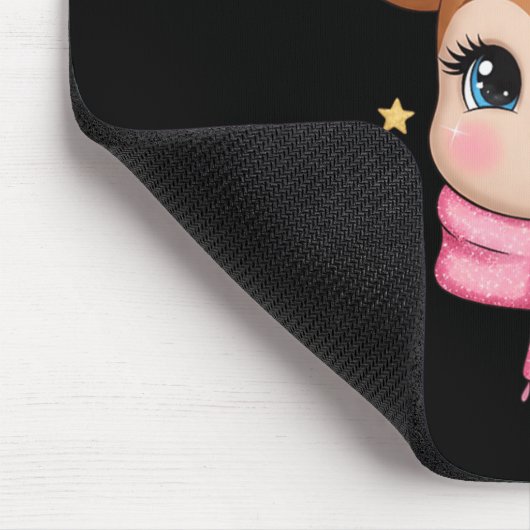 Reindeer Merry Christmas Cute Girl Women Kids Tank Muismat (Hoek)