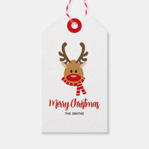 Reindeer Merry Kerstmis - JOY Cadeaulabel