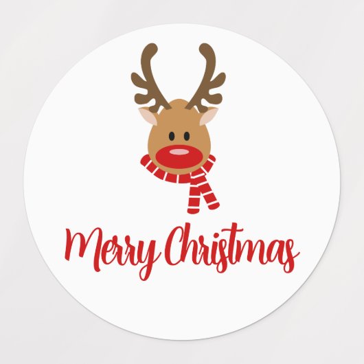 Reindeer Merry Kerstmis - JOY Gift Labels (Design 1)