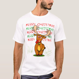 Reindeer Merry-kerstT-shirt T-shirt
