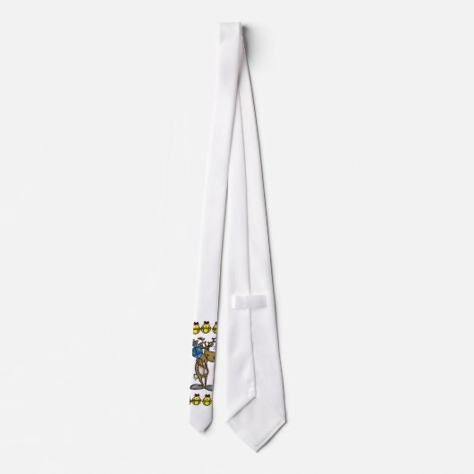 Reindeer met Dreidel Chrismukkah Necktie Stropdas (Achterkant)