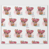 Reindeer, mijn eerste Kerstmis Cadeaupapier (Vlak)