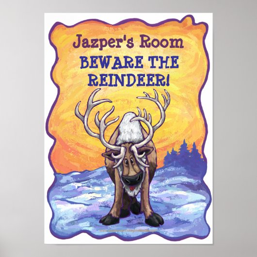 Reindeer mijn Poster (Voorkant)