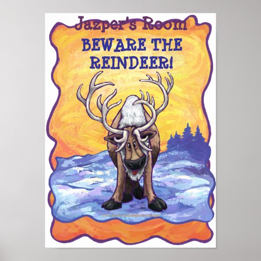 Reindeer mijn Poster (Voorkant)