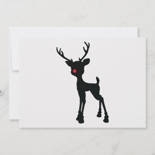 Reindeer Mingle en Jingle Invitation Kaart (Achterkant)