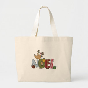 Reindeer Noel Holiday Tshirts en Gifts Grote Tote Bag