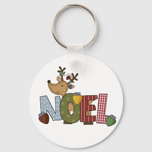 Reindeer Noel Holiday Tshirts en Gifts Sleutelhanger (Voorkant)