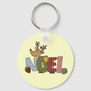 Reindeer Noel Holiday Tshirts en Gifts Sleutelhanger