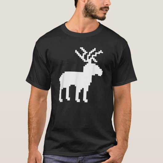 Reindeer norwegian pattern  t-shirt (Voorkant)