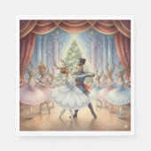 Reindeer Nutcracker Ballet, Napkins Servet (Voorkant)