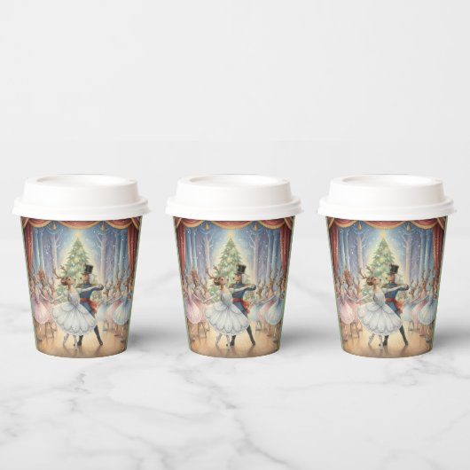 Reindeer Nutcracker Ballet, Paper Cups Papieren Bekers (Multi)