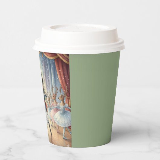 Reindeer Nutcracker Ballet, Paper Cups Papieren Bekers (Links)