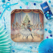 Reindeer Nutcracker Ballet, Paper Plates Papieren Bordje (Feest)