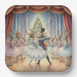 Reindeer Nutcracker Ballet, Paper Plates Papieren Bordje