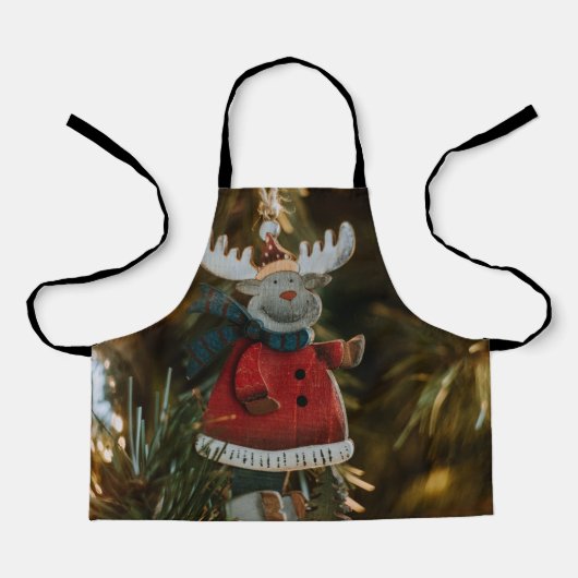 Reindeer Ornament Kerstmis Schort (Voorkant)