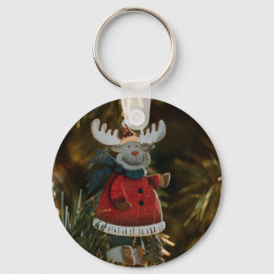 Reindeer Ornament Kerstmis Sleutelhanger