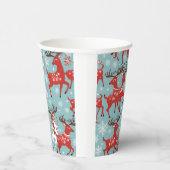 Reindeer Papieren Bekers (Rechts)