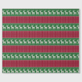 Reindeer Parade Knit  Cadeaupapier (Vlak)