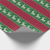 Reindeer Parade Knit  Cadeaupapier (Hoek)