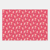 Reindeer Party - Green Blue Red Christmas Inpakpapier Vel (Voorkant 3)