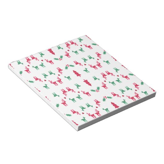 REINDEER PATTERN NOTITIEBLOK (Schuin)