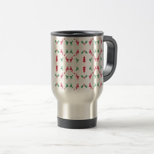 REINDEER PATTERN REISBEKER (Voorkant rechts)