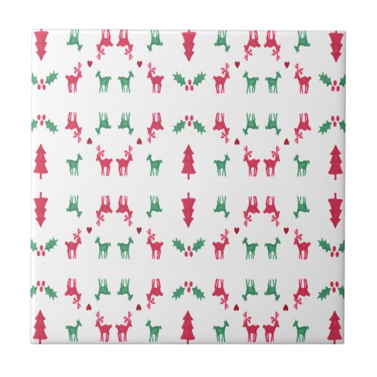REINDEER PATTERN TEGELTJE (Voorkant)