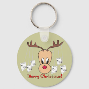 Reindeer Pharmacy Merry Kerstmis Sleutelhanger