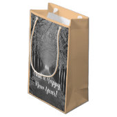 Reindeer, pixelart Merry Christmas  Klein Cadeauzakje (Achterkant Gekanteld)