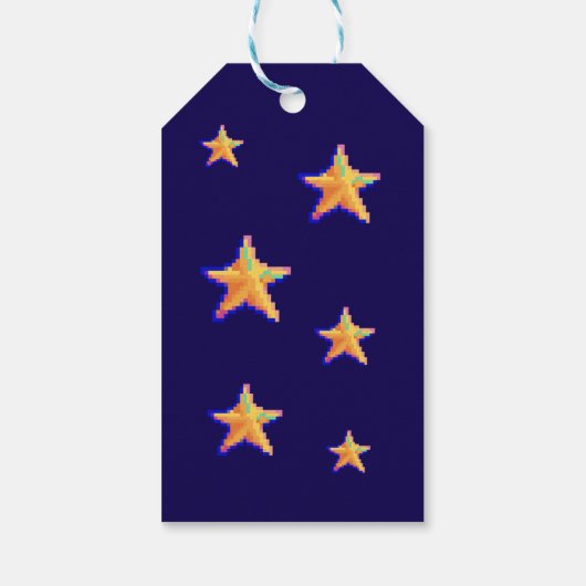 Reindeer, Pixelart, Pixel, Art  Cadeaulabel (Achterkant)